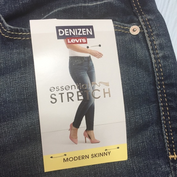 NWT Levi’s Denizen Modern Skinny Jeans 2 3 Short - Picture 5 of 13